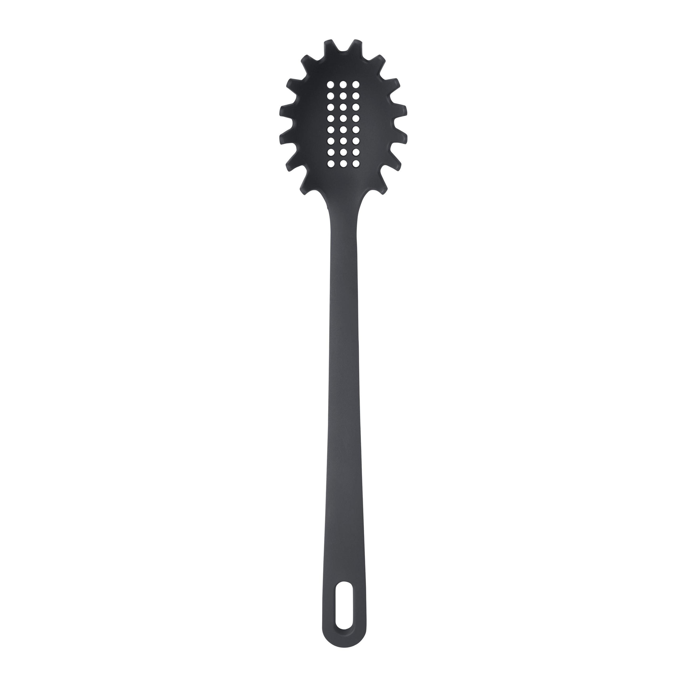 SPAGHETTILÖFFEL Kiki Dunkelgrau matt - Dunkelgrau, Kunststoff (1cm) - Mömax