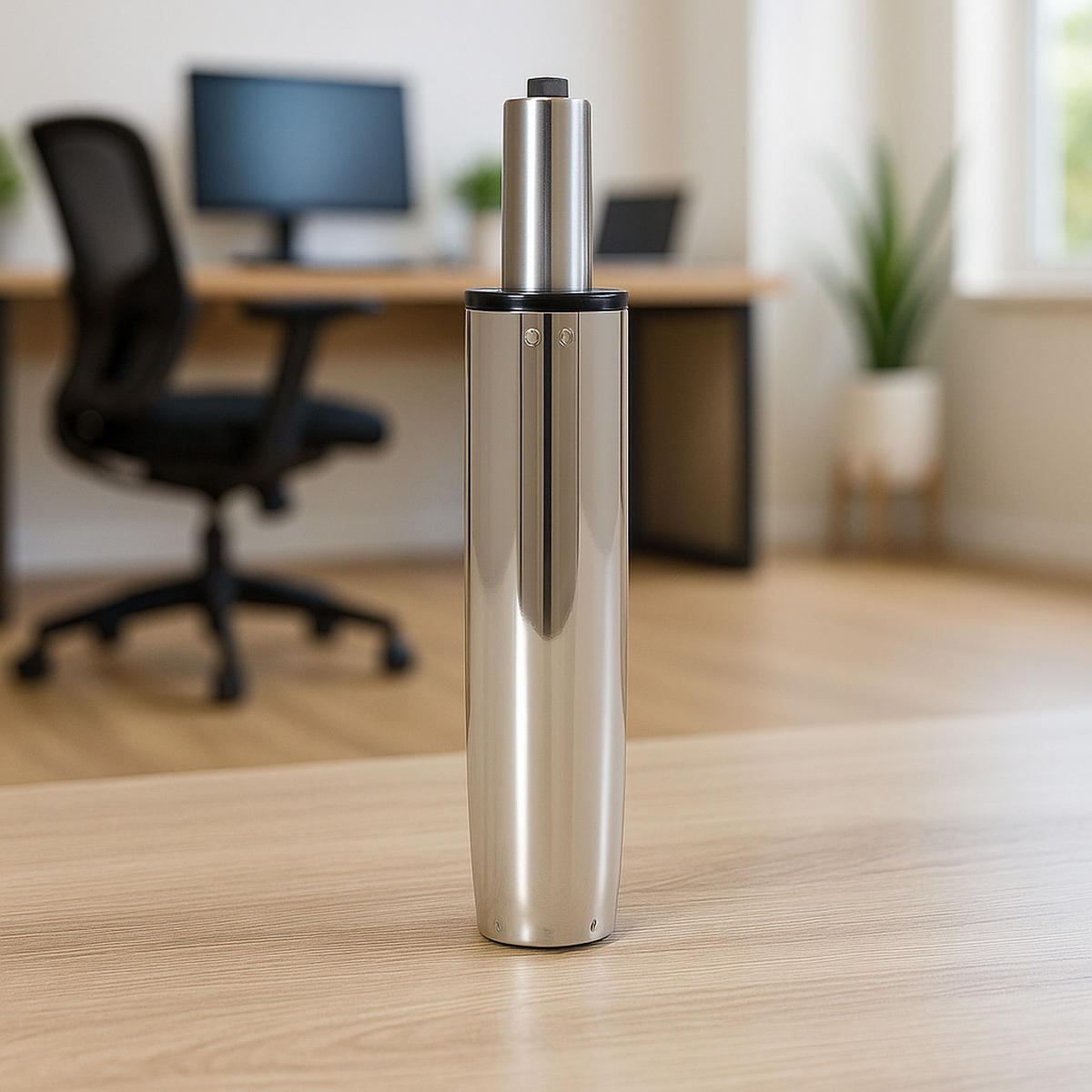 GASDRUCKFEDER Bürostuhl Chrom 100mm Hub - Chromfarben, Metall (5/25/5cm) - Versee