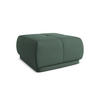 POUF Chenille Stoff Grün - Schwarz/Grün, Kunststoff/Textil (60/35/60cm) - Makamii