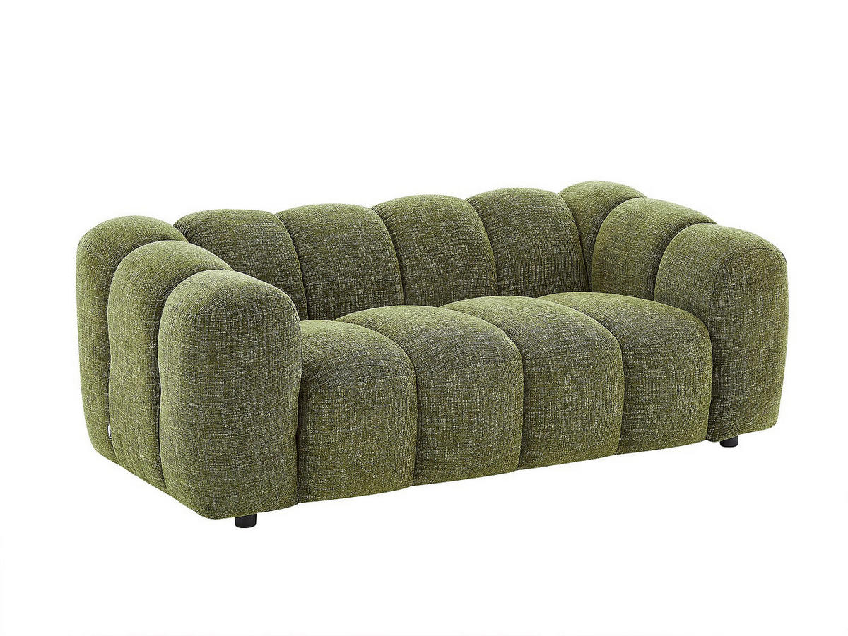 SOFA - 2 Personen - stoff - grün Nelimar - Grün, Kunststoff/Textil (189/73/96cm) - Vente-Unique