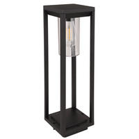 LED STEHLEUCHTE Alu Schwarz-matt - Schwarz, Metall (15/15/50cm)