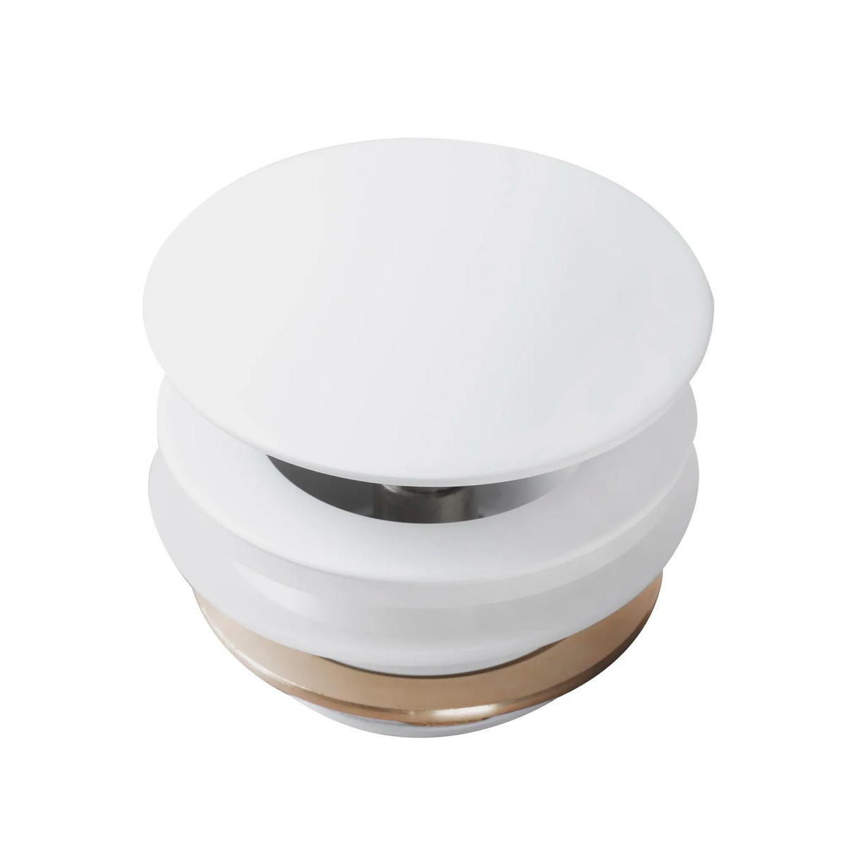 WANNE Stöpsel Klik-klak Rea White - Weiß, Metall (7/6/7cm) - REA