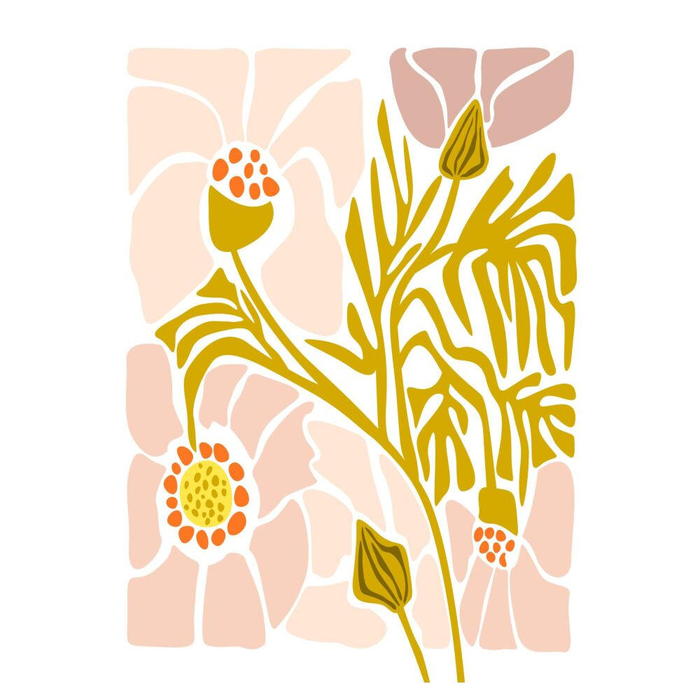 POSTER Affordable Art Prints x Annick - Soft Pink Flower - Pink, Papier (70/100/0.1cm) - Poster&Frame
