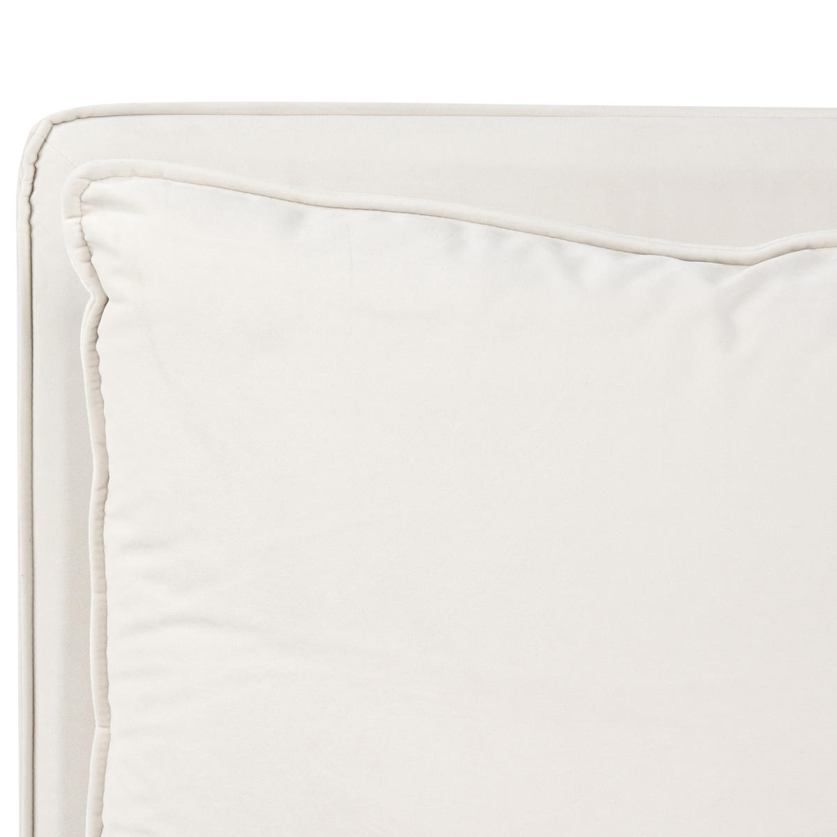 BETT mit Lattenrost 180/200 cm Hellbeige Bajonna - Beige/Schwarz, Textil (180/200cm) - Beliani