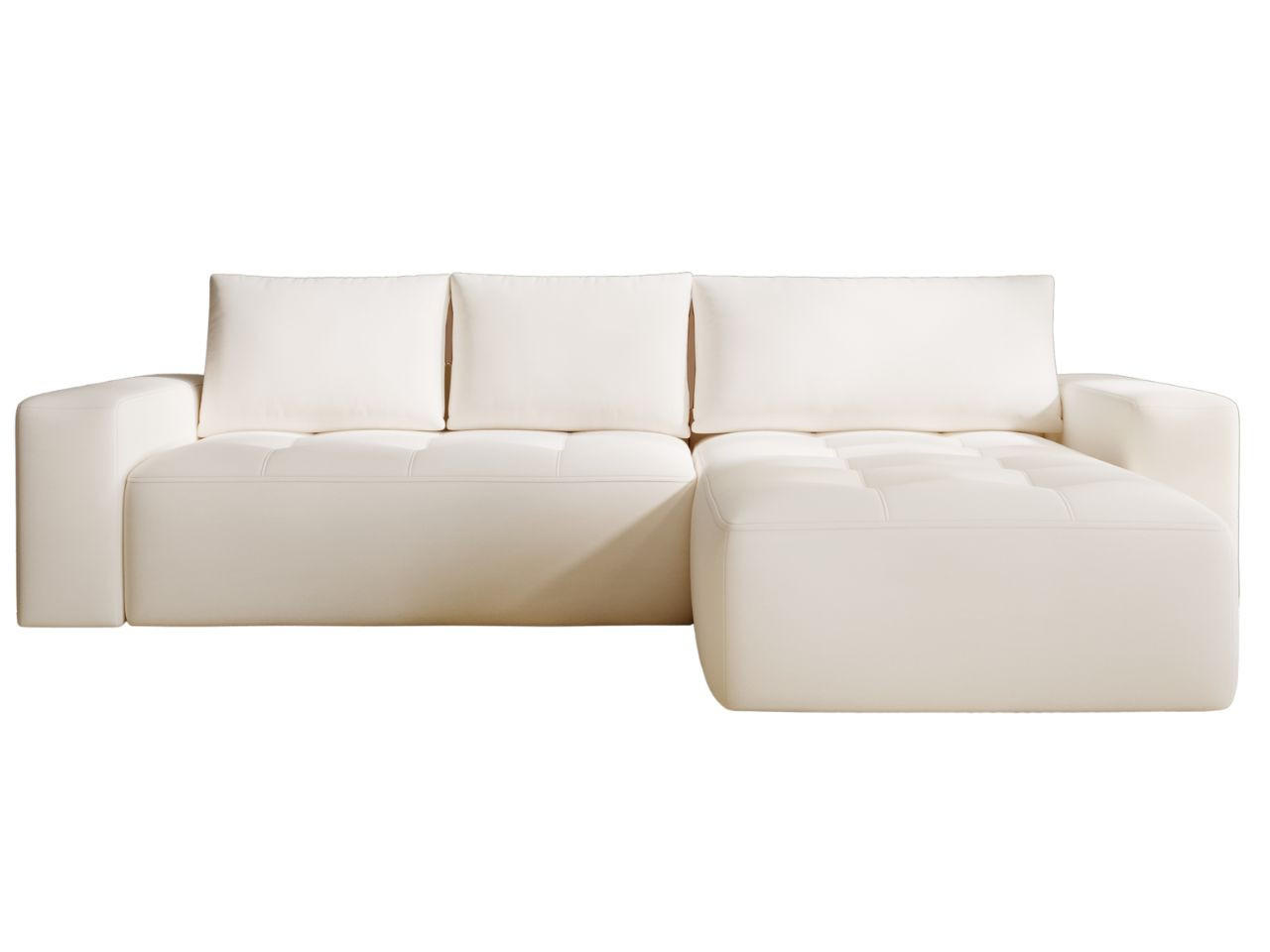 ECKSOFA Portland Creme Rechts - Creme, Holz/Kunststoff (250/165cm) - Graingold