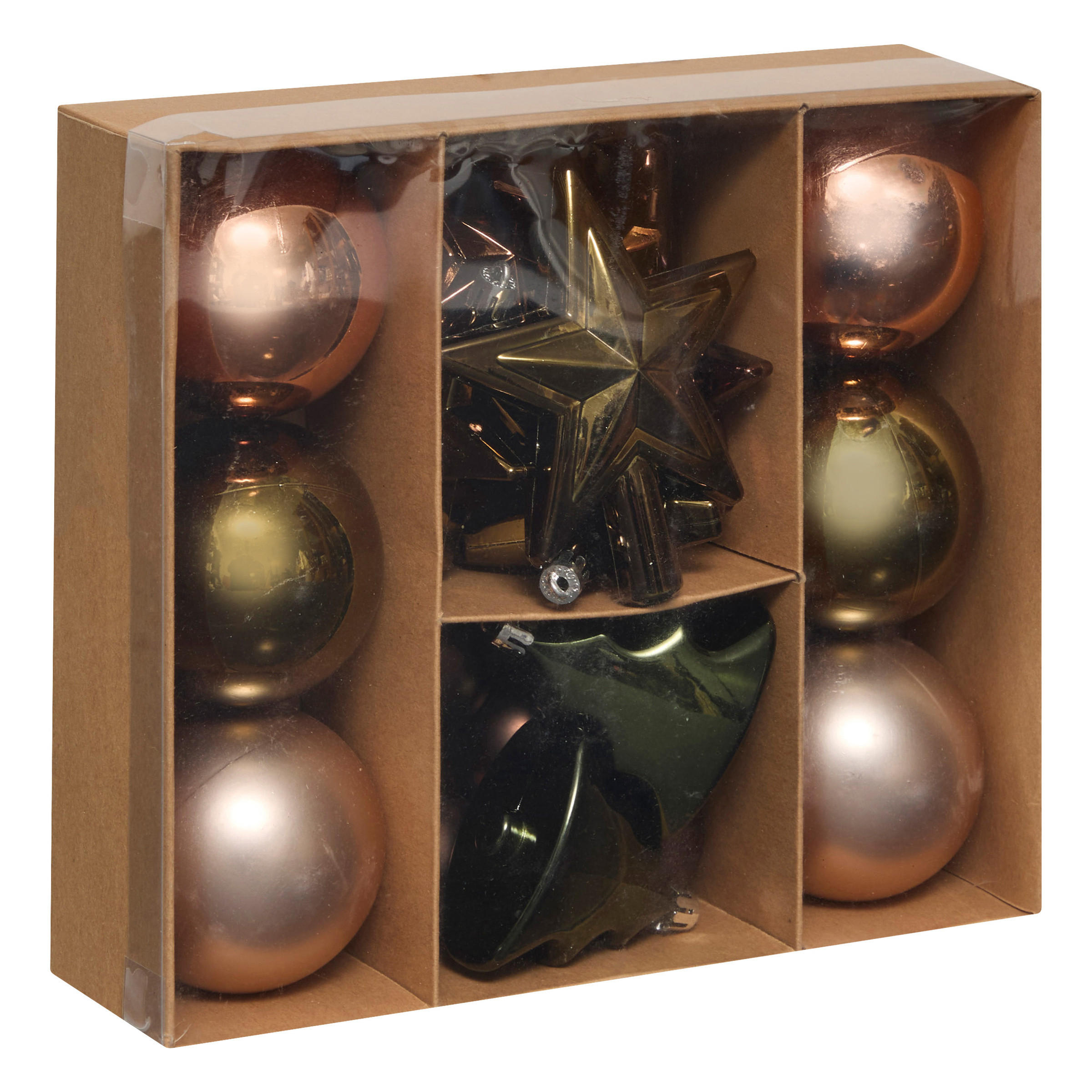 CHRISTBAUMKUGELN 20er-Set - Kupferfarben, Kunststoff (6/6/6cm) - Atmosphera Createur d´interieur