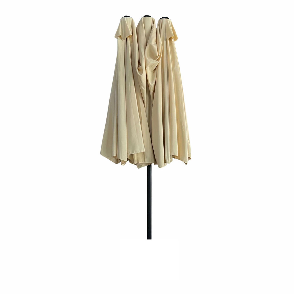 SONNENSCHRIM Beige 245/460 cm - Beige/Schwarz, Metall (460/270cm) - Akord