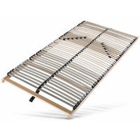 LATTENROST Lux Fix - 80x200 cm, mit Härteregulierung, 7 Zonen, 42 Latten, Buchenholz - Buchefarben/Braun, Holz (80/200cm) - Sleepneo