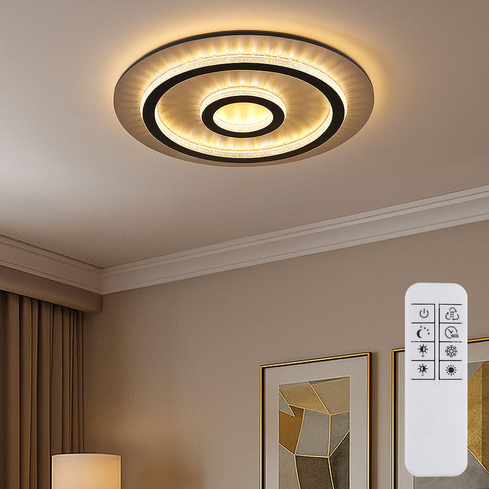 LED DECKENLEUCHTE Jayden Grau Gold - Grau, Metall (45/45/5.5cm) - Globo Lighting