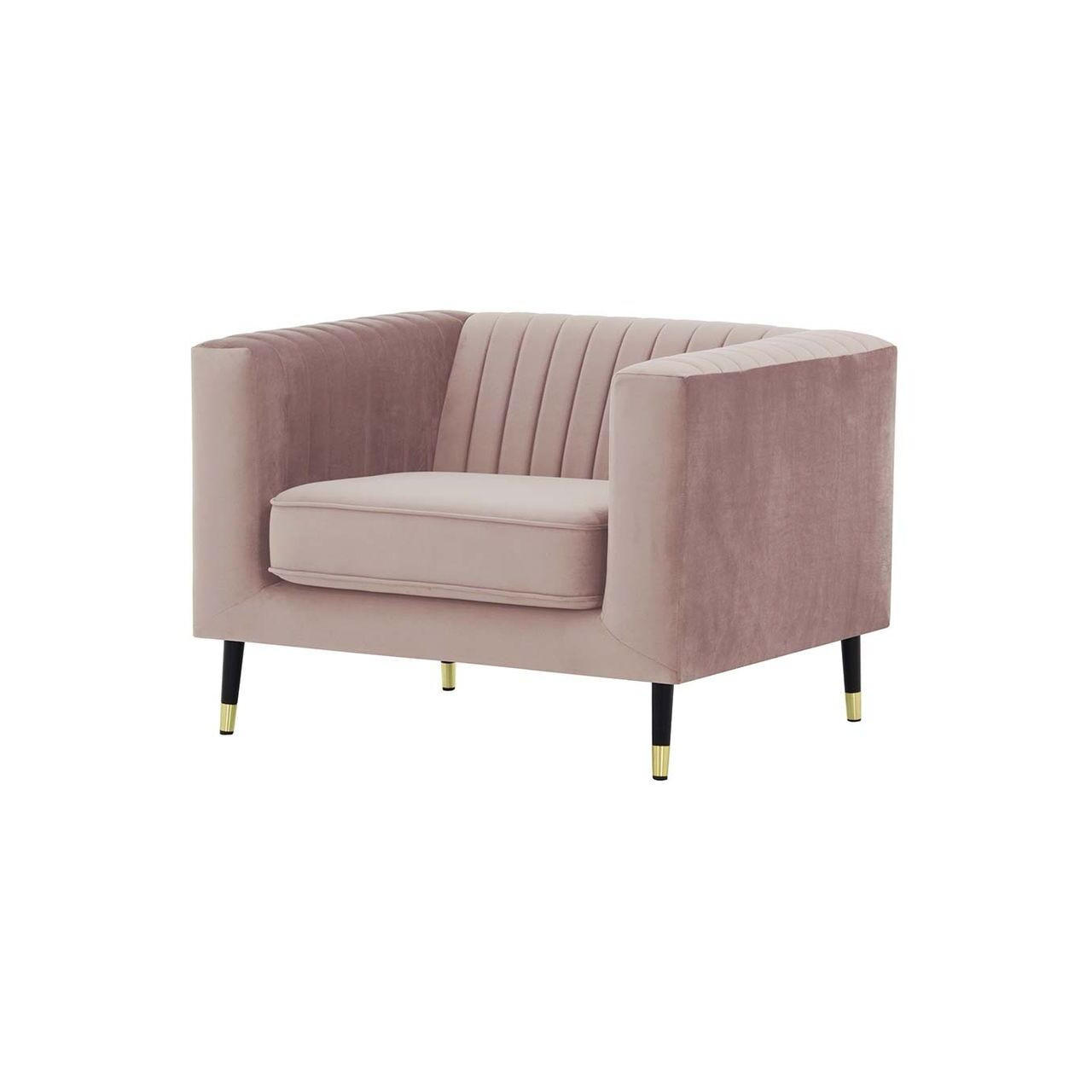 SESSEL Slender-Velluto 14 - Lila, Holz/Textil (99/71/83cm) - SLF24