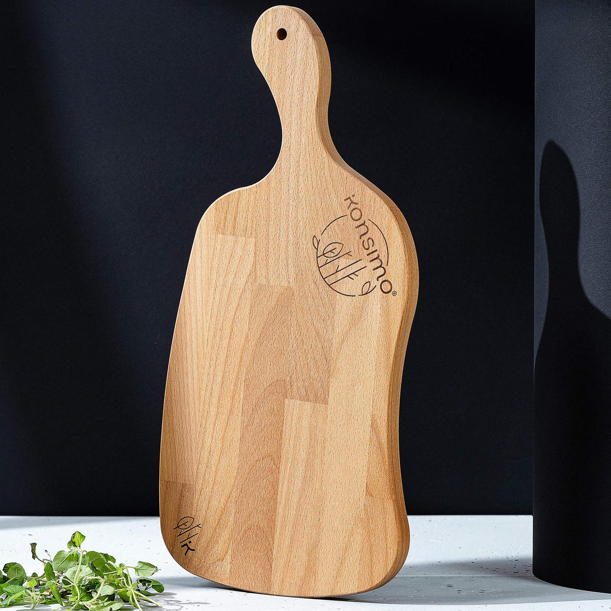 SCHNEIDEBRETT Holz Buche geölt LIVO - Buchefarben, Holz (23/49cm) - KONSIMO®