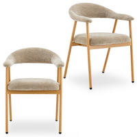 ESSZIMMERSTÜHLE ARLO 2er-Set beige - Beige, Textil (49/79/50cm) - IDIMEX