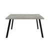 ESSZIMMERTISCH rechteckig Ediva 1 160 x 90 x 75 Esstisch Schwarz/Beton - Grau, Metall (160/90/75cm) - 58aufmkessel