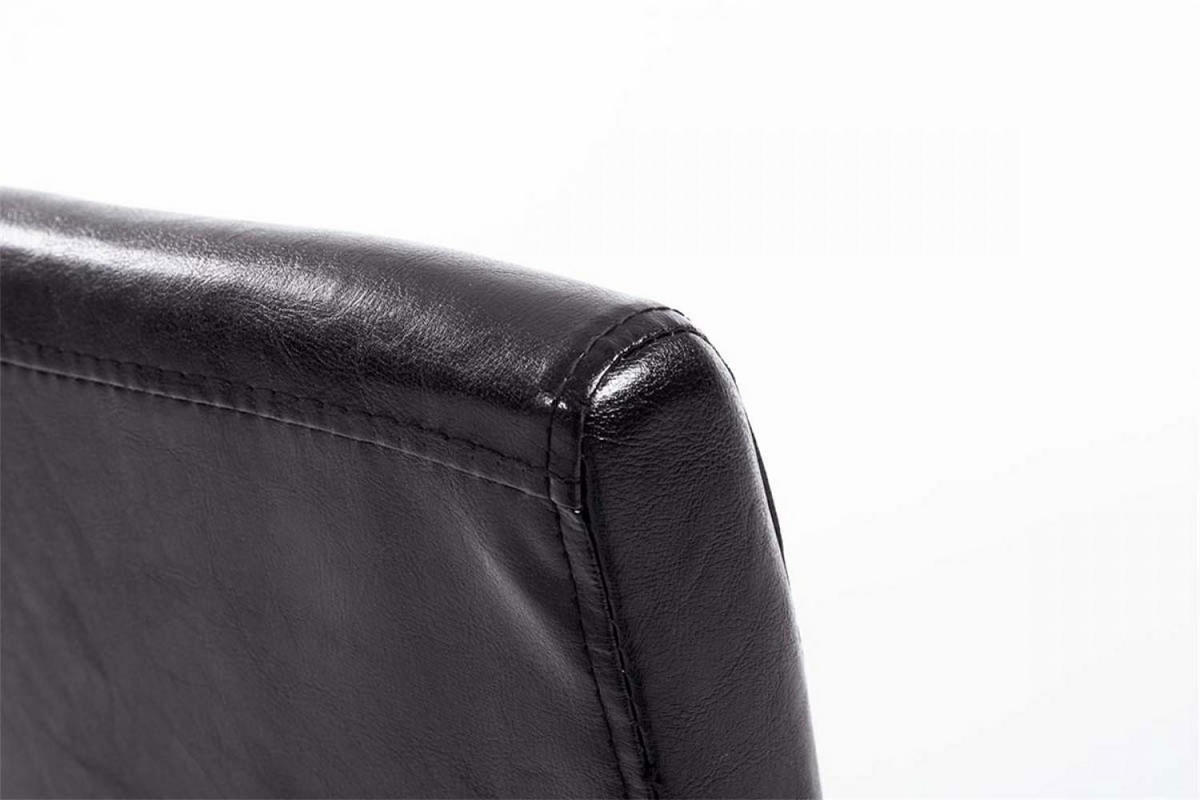 STUHL Lederlook braun - Eukalyptusholzfarben/Braun, Holz/Textil (41/91/47cm) - CLP