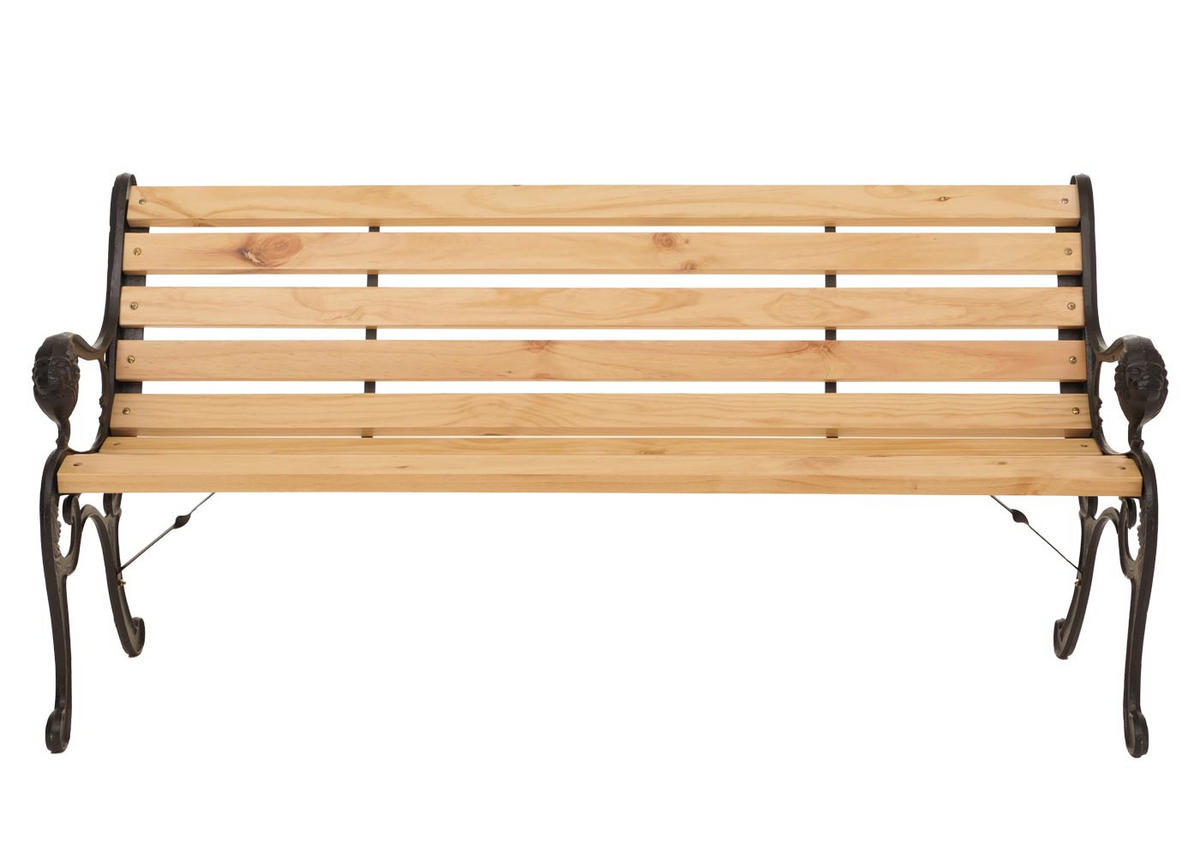 GARTENBANK 78x164x35cm 3-Sitzer Natur - Naturfarben, Holz (164/78/35cm) - PROREGAL