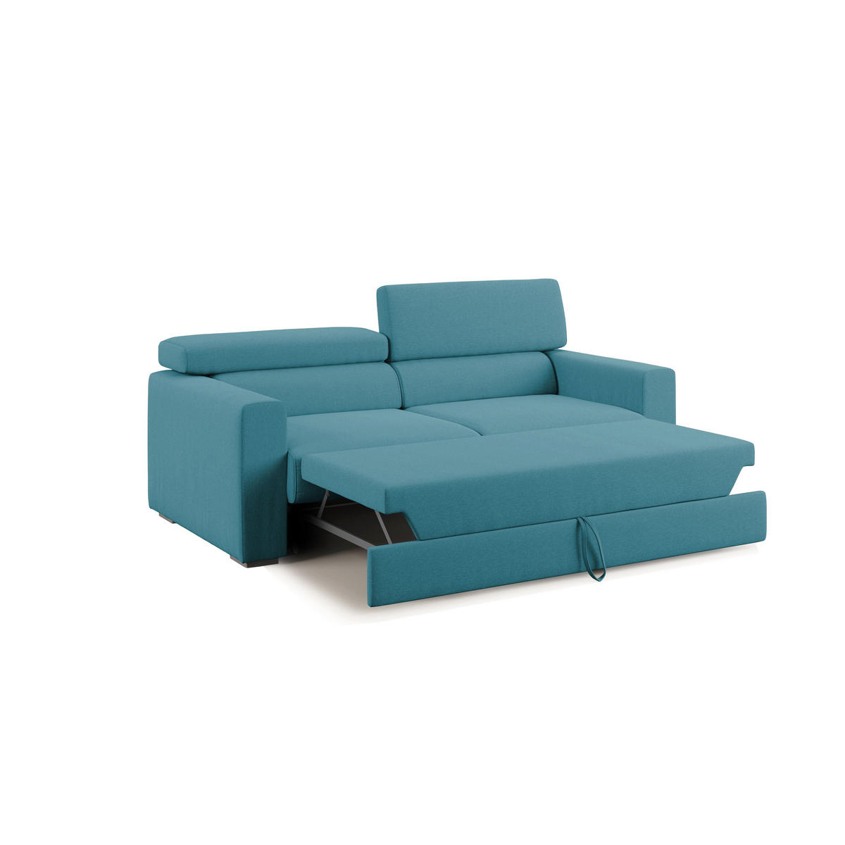 LINEARSOFA Dylan - Hellblau, Textil (158/89/100cm) - Divani.store
