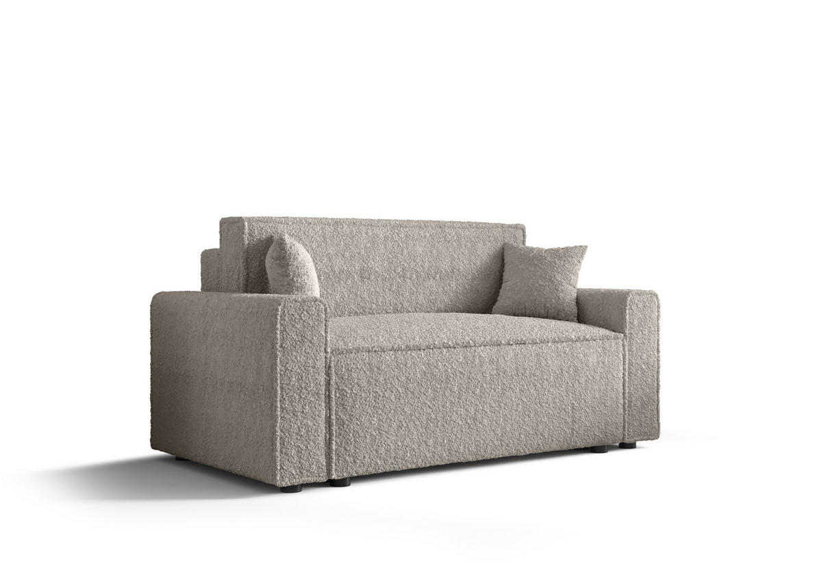 SOFA Mira mit Schlaffunktion - Creme, Textil (161/90/85cm) - SIMKAM Furniture