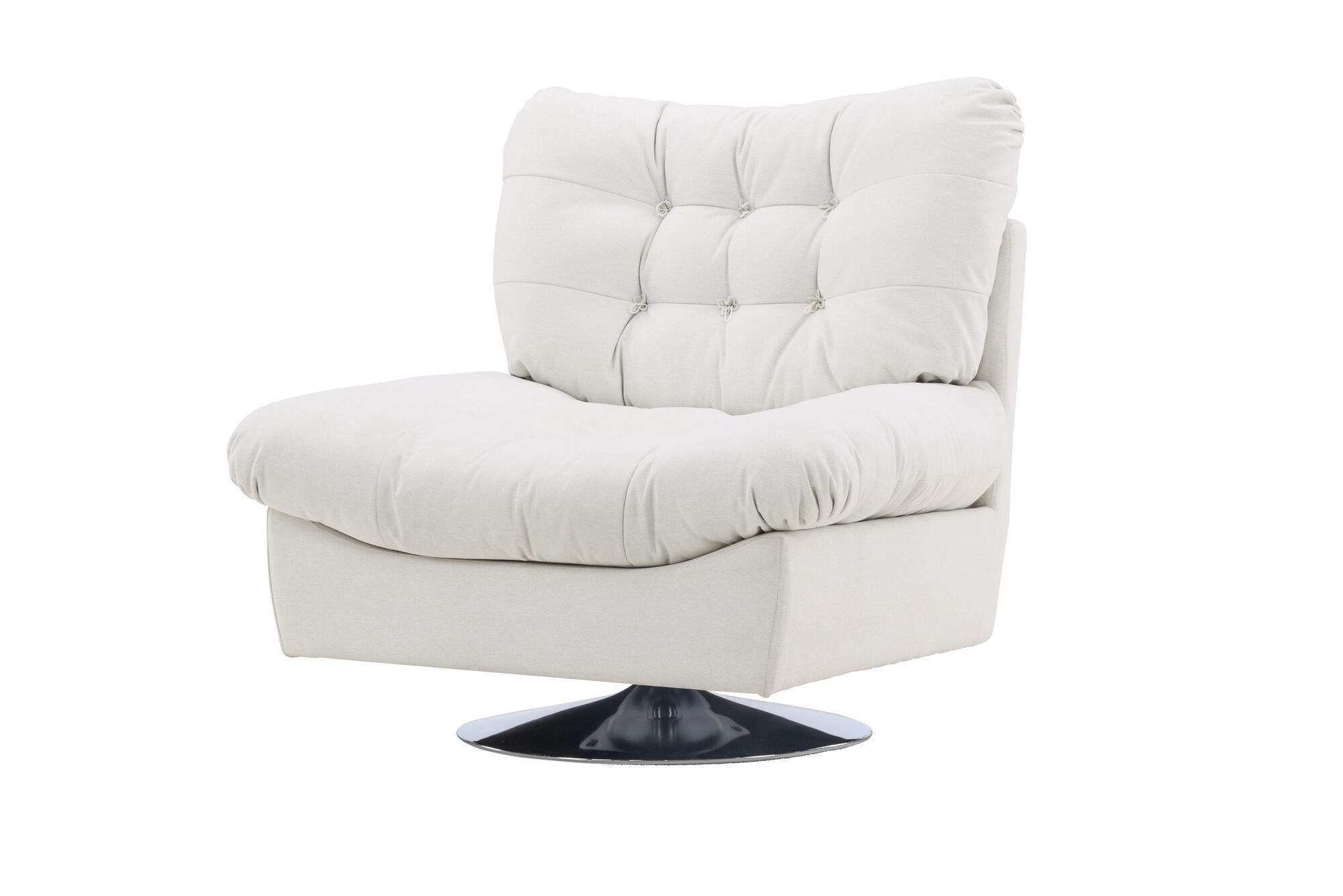 SESSEL FLORENS Weiß 105x104x108 cm - Weiß, Textil (105/108/104cm) - FURNLUX