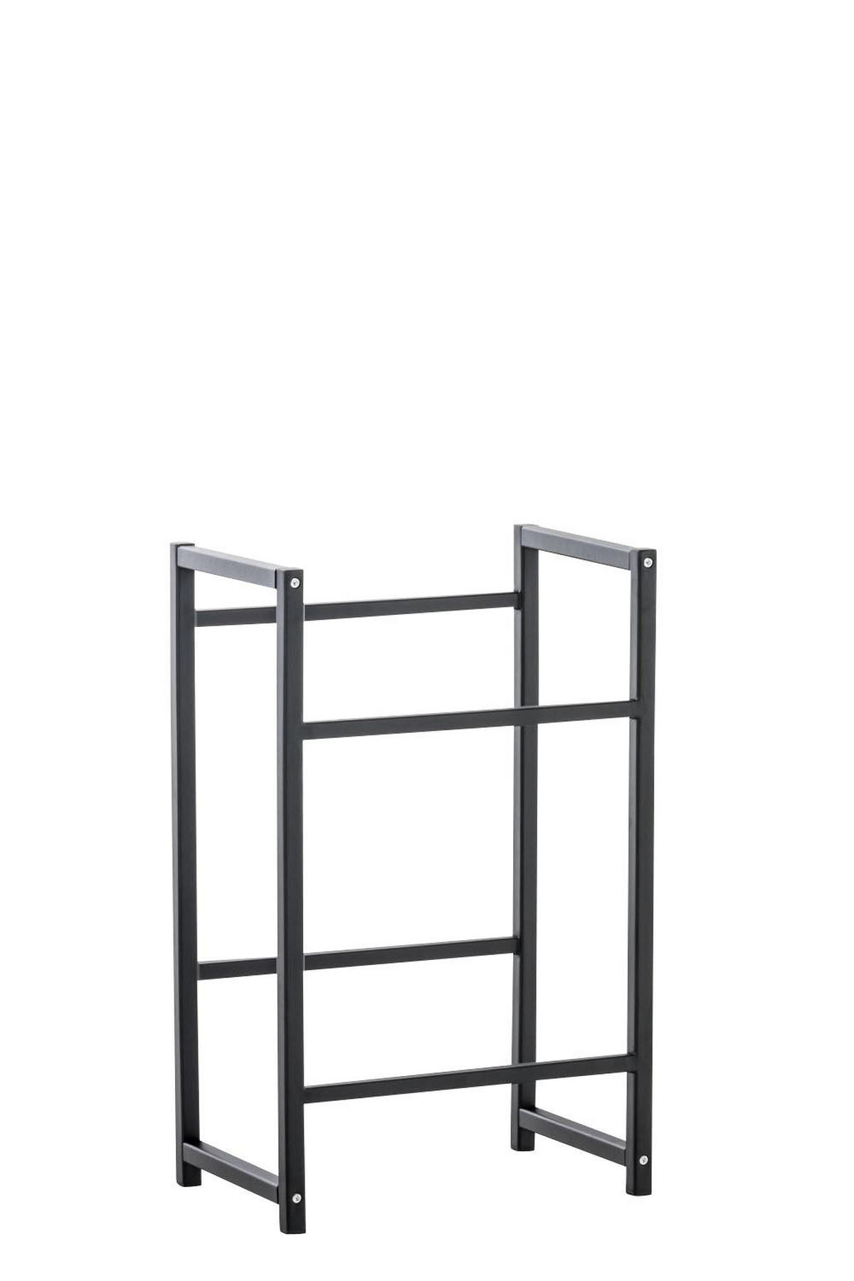 KASTENSTÄNDER Metall schwarz - Schwarz, Metall (47/75/31cm) - CLP