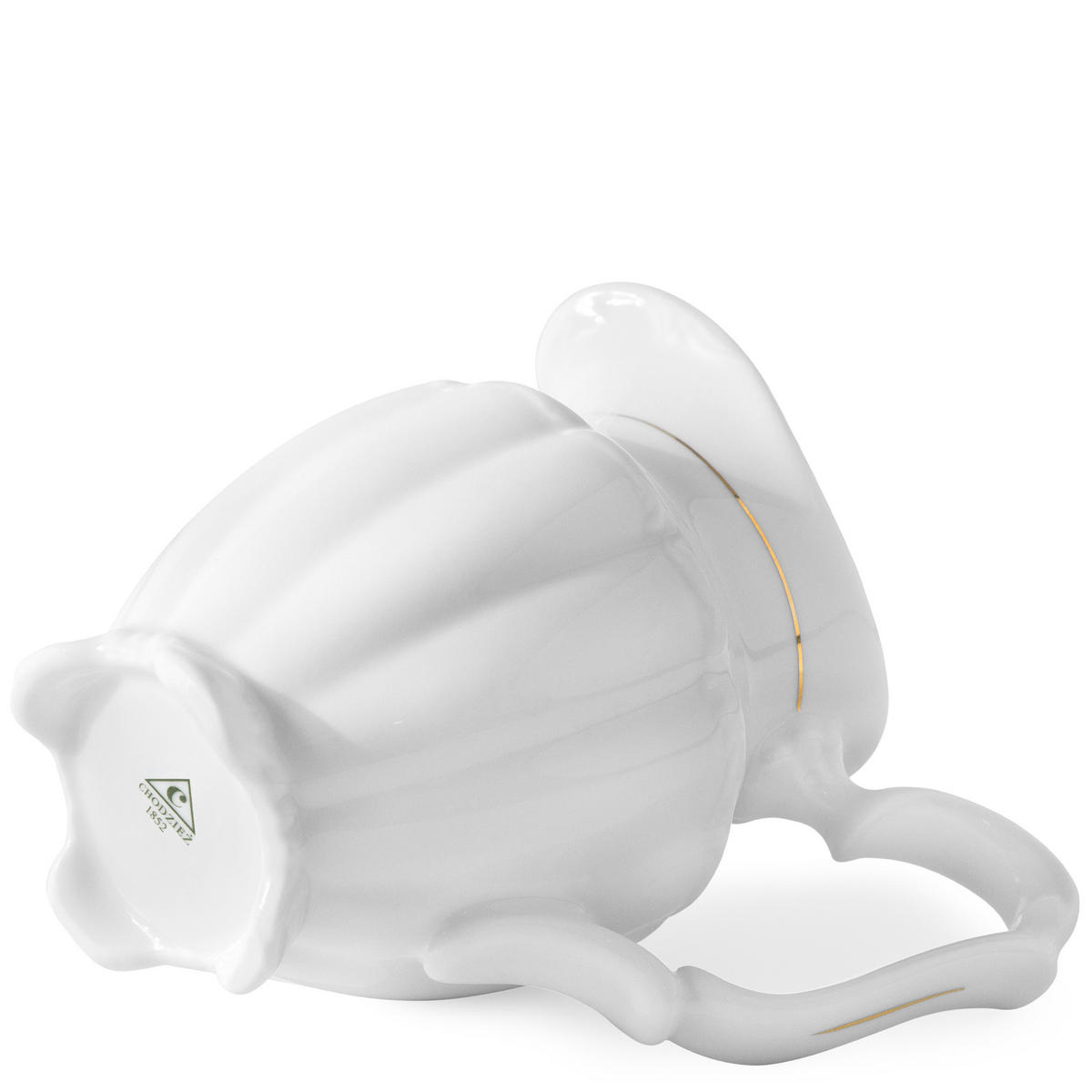 KAFFEESERVICE Chodziez MARIA TERESA 21-tlg Porzellan mit Goldrand, Weiß / Gold - Goldfarben/Weiß, Keramik (8/8/8cm) - KONSIMO®