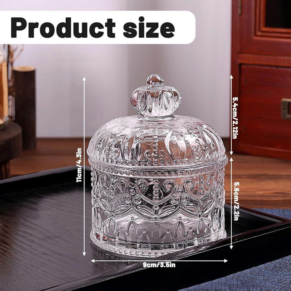 BONBONGLAS 2-teiliges Set Glas Transparent 300ml - Transparent, Glas (5/5/5cm)