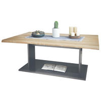 COUCHTISCH Melo Eiche sägerau - Eiche San Remo, Holzwerkstoff (67.5/102/40cm) - Vladon