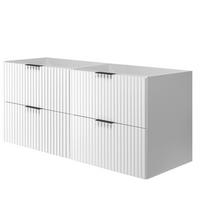 WASCHBECKUNTERSCHRANK FLOW Weiß matt 120/57/46 cm - Weiß, Holzwerkstoff (120/57/46cm) - Rodan