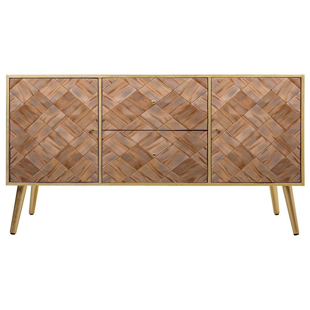 SIDEBOARD aus Holz, Braun 118x41x65 - Braun, Holz (118/65/41cm) - Wanderlust