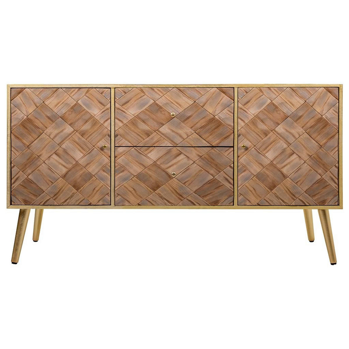 SIDEBOARD aus Holz, Braun 118x41x65 - Braun, Holz (118/65/41cm) - Wanderlust