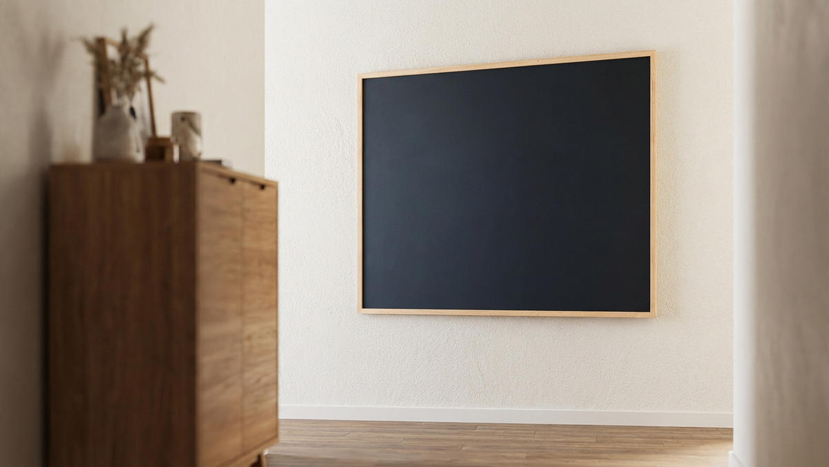 KREIDETAFEL 100x80 cm Schwarze magnetische Naturholzrahmen - Schwarz, Metall (10/80/1.5cm) - ALLboards