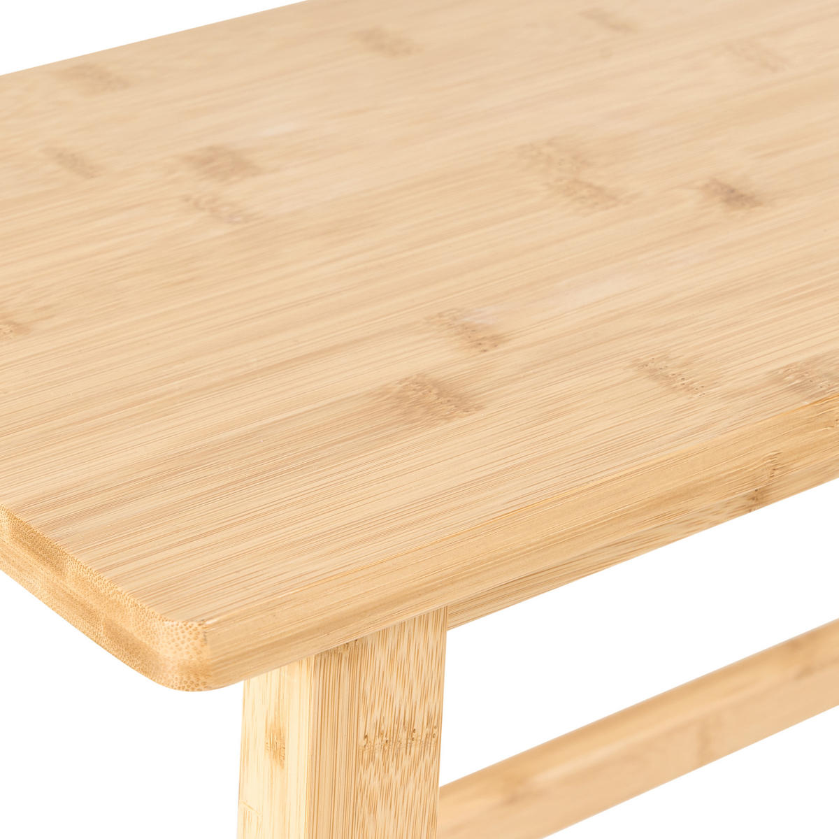 BADEZIMMERBANK Bambus Hellbraun Iguazu - Braun, Holz (70/46/33cm) - Beliani
