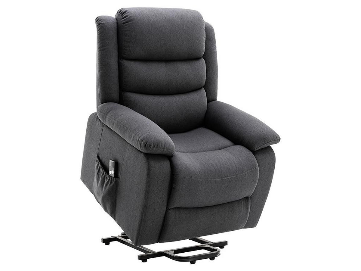 RELAXSESSEL Fernsehsessel - Stoff - Anthrazit - NADINE - Anthrazit, Textil (86/111/94cm) - Vente-Unique