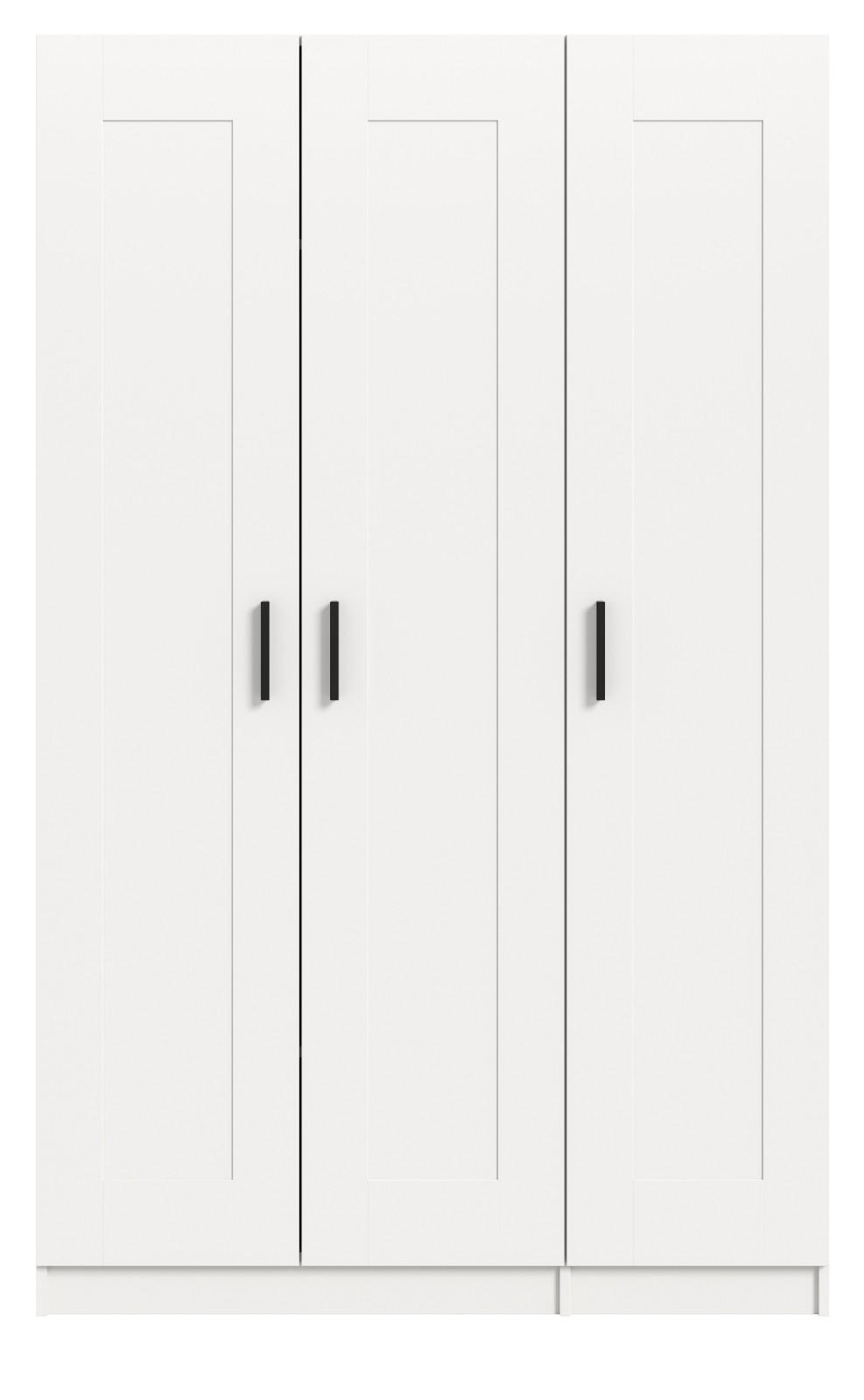 Inn.Furn Kleiderschrank Weiß 120x194x56 cm