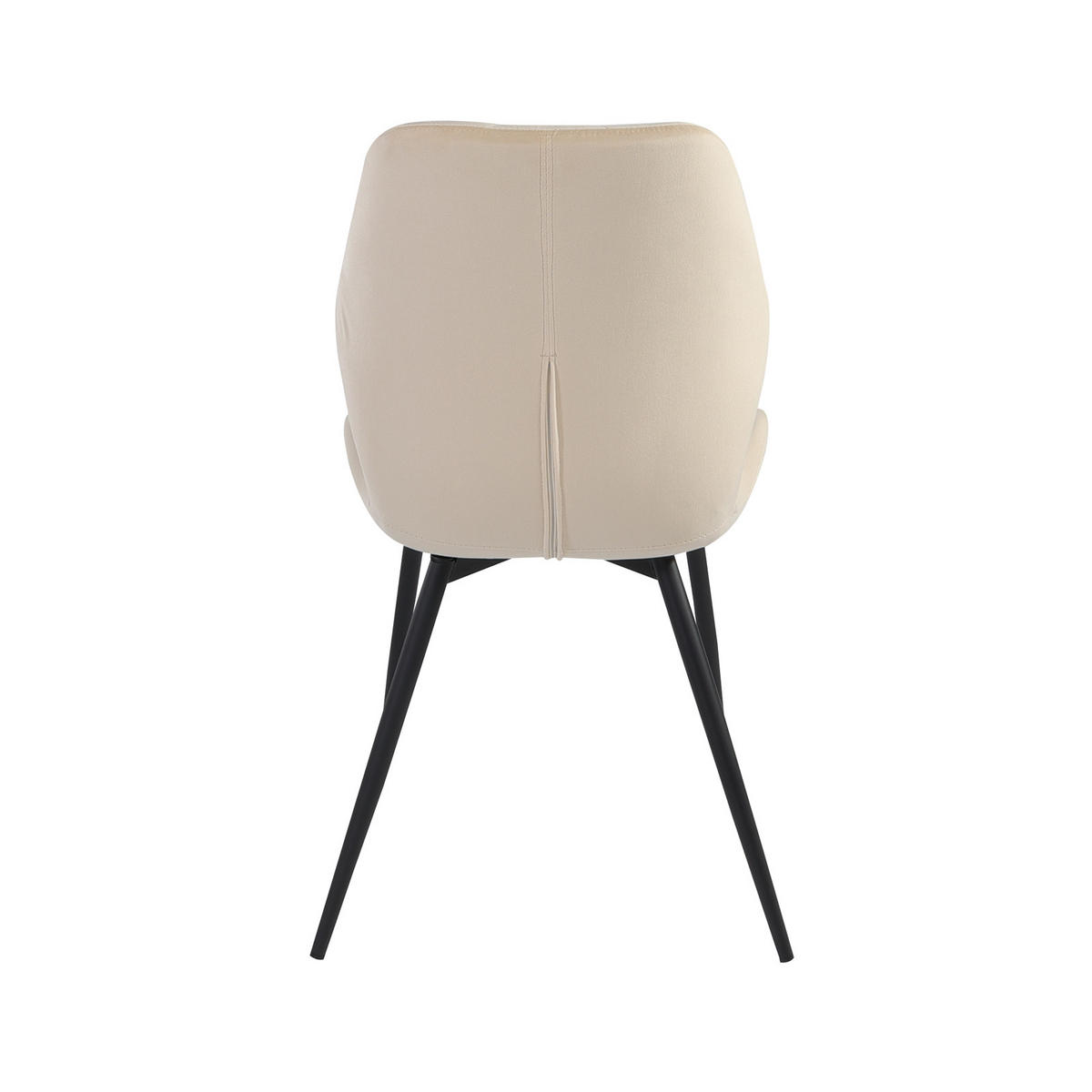 ESSZIMMERSTUHL JAMIE 2er Set Samt Beige - Beige, Textil (47/84/48cm) - SVITA