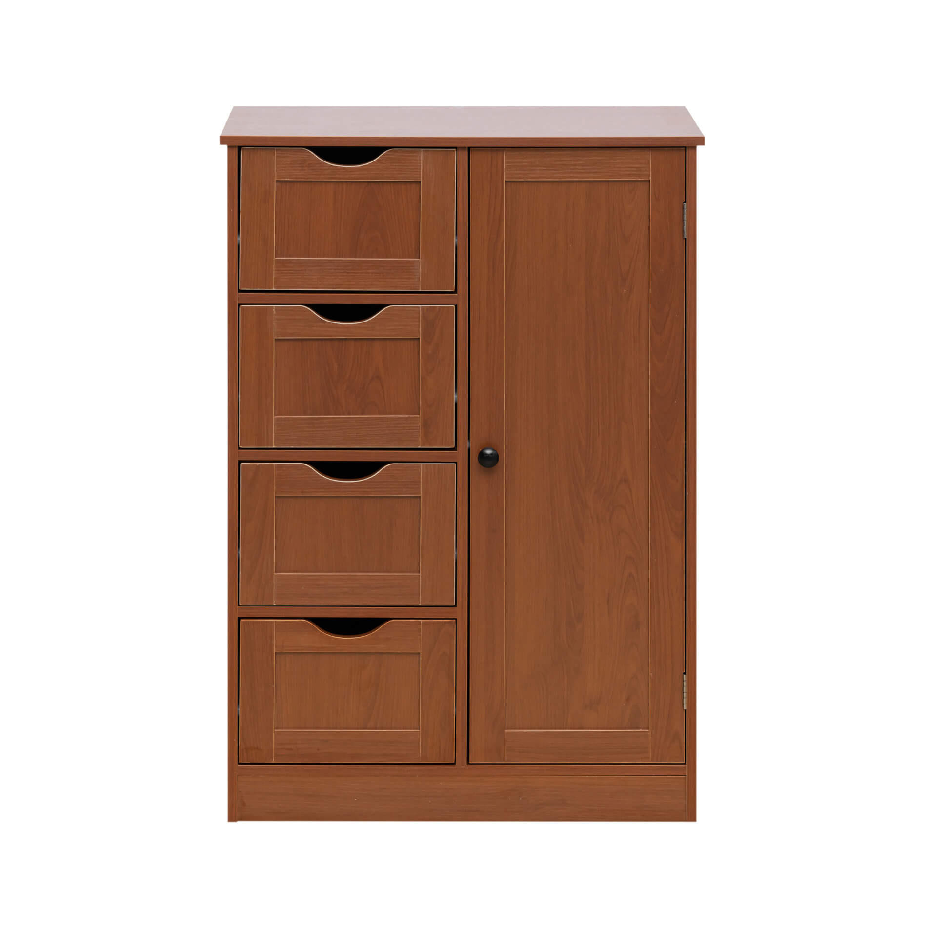 BADEZIMMERSCHRANK Braun 1/56/82 cm - Braun, Holzwerkstoff (1/82/56cm) - Mobili Rebecca