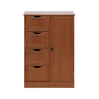 BADEZIMMERSCHRANK Braun 1/56/82 cm - Braun, Holzwerkstoff (1/82/56cm) - Mobili Rebecca