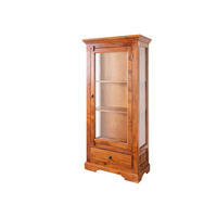 VITRINE Akazie 72x40x155 honig lackiert OXFORD #0527 - Braun, Holz (72/155/40cm) - Massivmoebel24