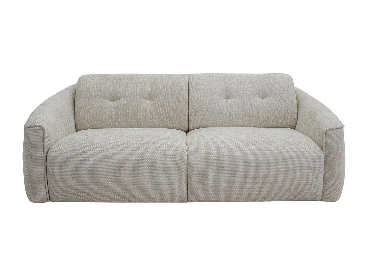 4-SITZER Schlafsofa mit Schnellverstellung aus strukturiertem Beige-Stoff - Liegefläche 160 cm - 13 cm Memoryschaum-Matratze ASUFA - Beige, Textil (228/80/100cm) - Vente-Unique