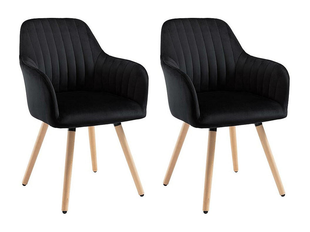 Vente-Unique Stuhl Schwarz 56x85x58 cm