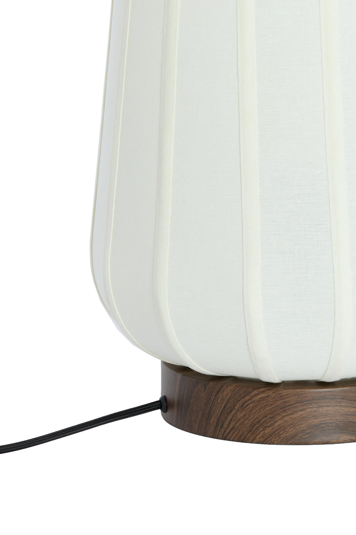 TISCHLAMPE Bibury Weiß Ø20/29 cm - Weiß, Textil (20/20/29cm) - Light & Living