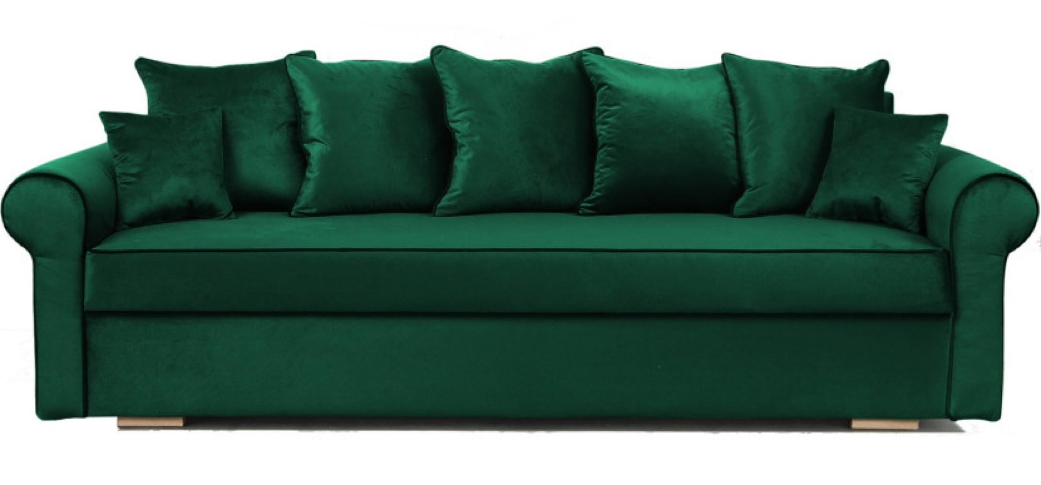 SOFA Grün VIVIA Ausziehbar Drei Personen - Grün, Textil (237/100/85cm) - Sepro Meble