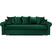 SOFA Grün VIVIA Ausziehbar Drei Personen - Grün, Textil (237/100/85cm) - Sepro Meble