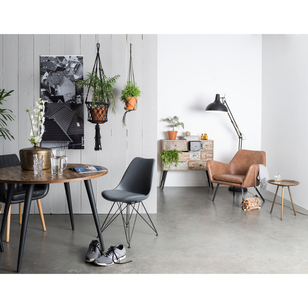 ESSTISCH Mo Rund 110 cm Natural - Braun, Holz (110/110/76cm) - Housecraft Living