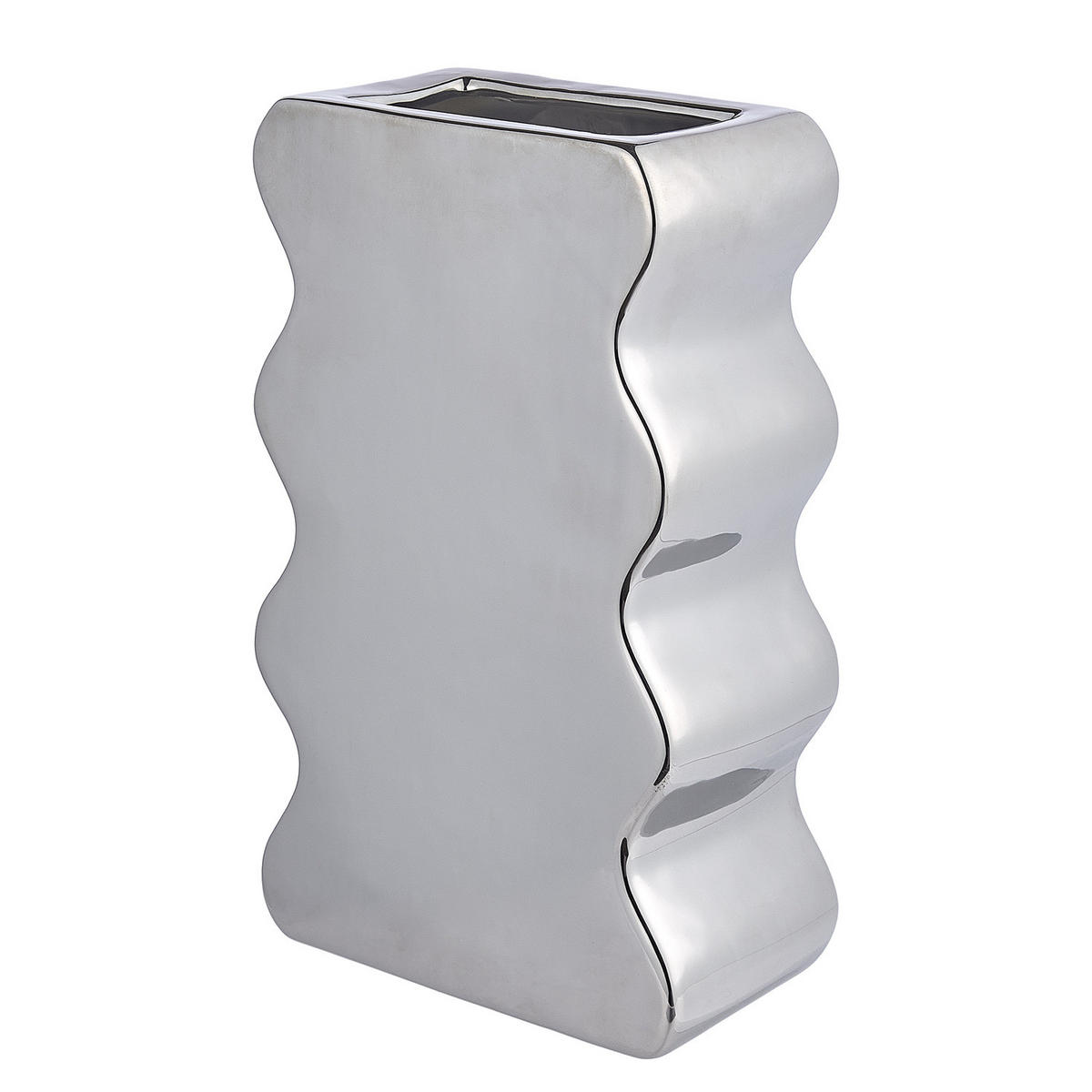 VASE Reflect - Silberfarben, Keramik (30cm) - Butlers