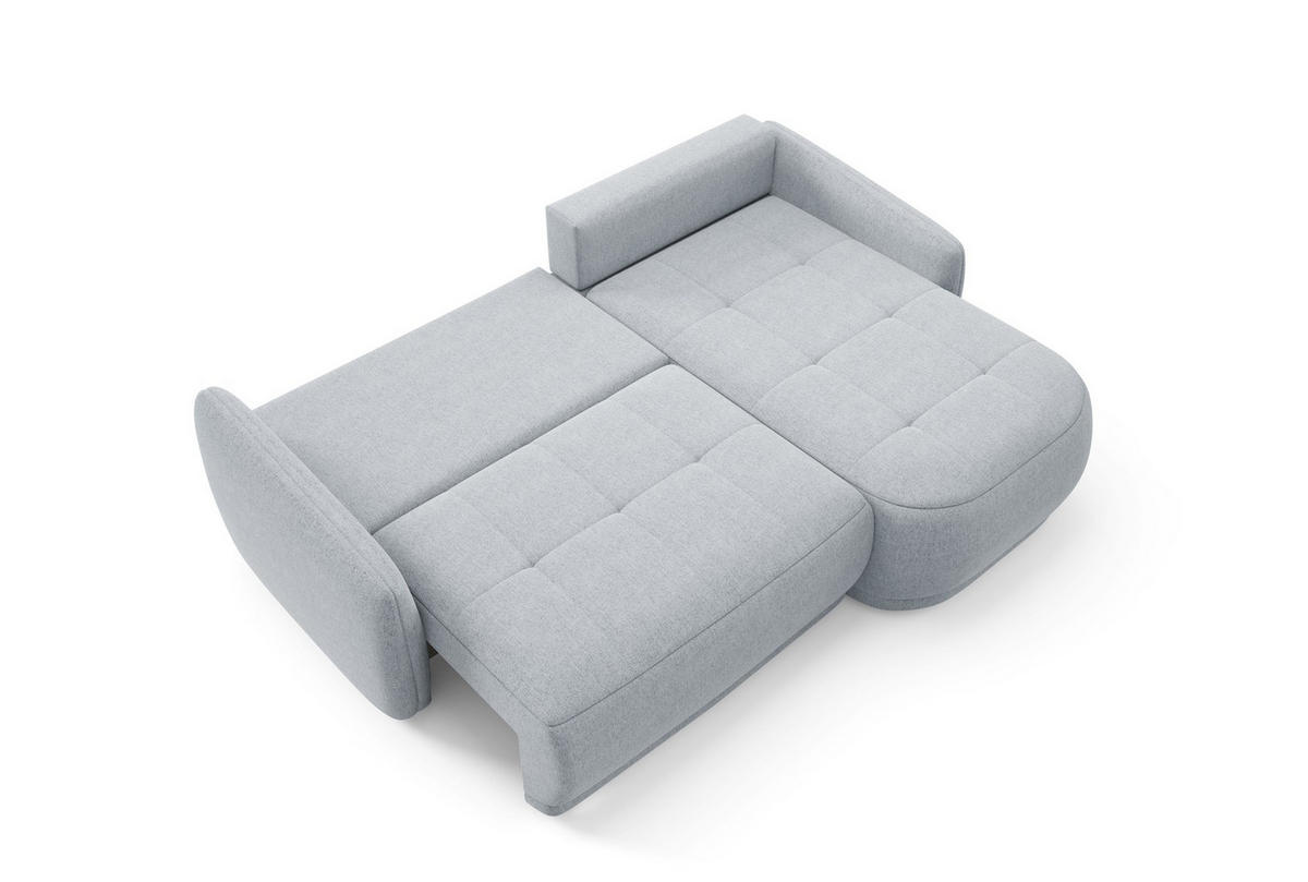 ECKSOFA Krabi Dunkelgrün, mit Schlaffunktion - Dunkelgrün, Textil (240/167cm) - Bettso