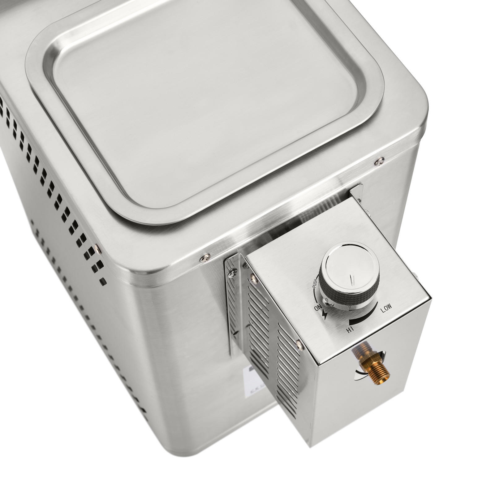 OBERHITZEGRILL Pro - Silberfarben, Metall (22/41/53.5cm) - TAINO
