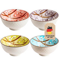 SCHALEN-SET (4-tlg.) - Multicolor, Keramik - Intirilife