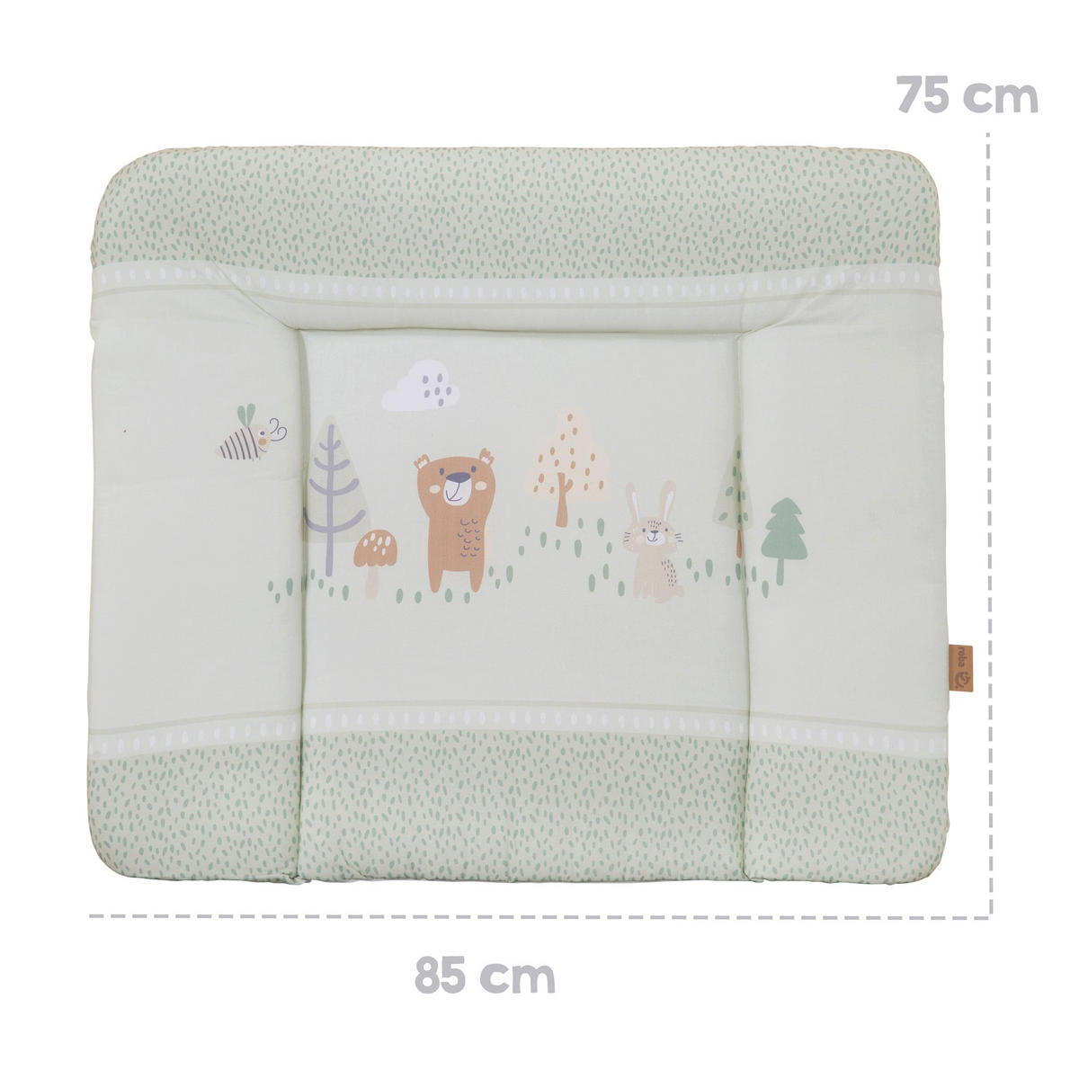 WICKELAUFLAGE Woodland Buddies - Grün, Textil (85/75cm) - Roba