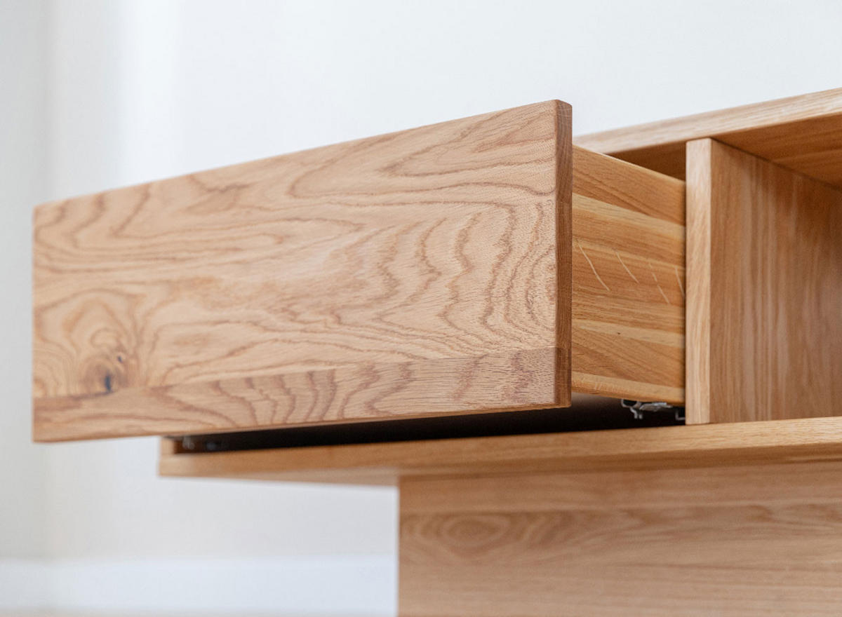 COUCHTISCH Collodi Wildeiche Natur 110 / 70 / 40cm - Eichefarben, Holz (70/110/40cm) - Feldmann-Wohnen