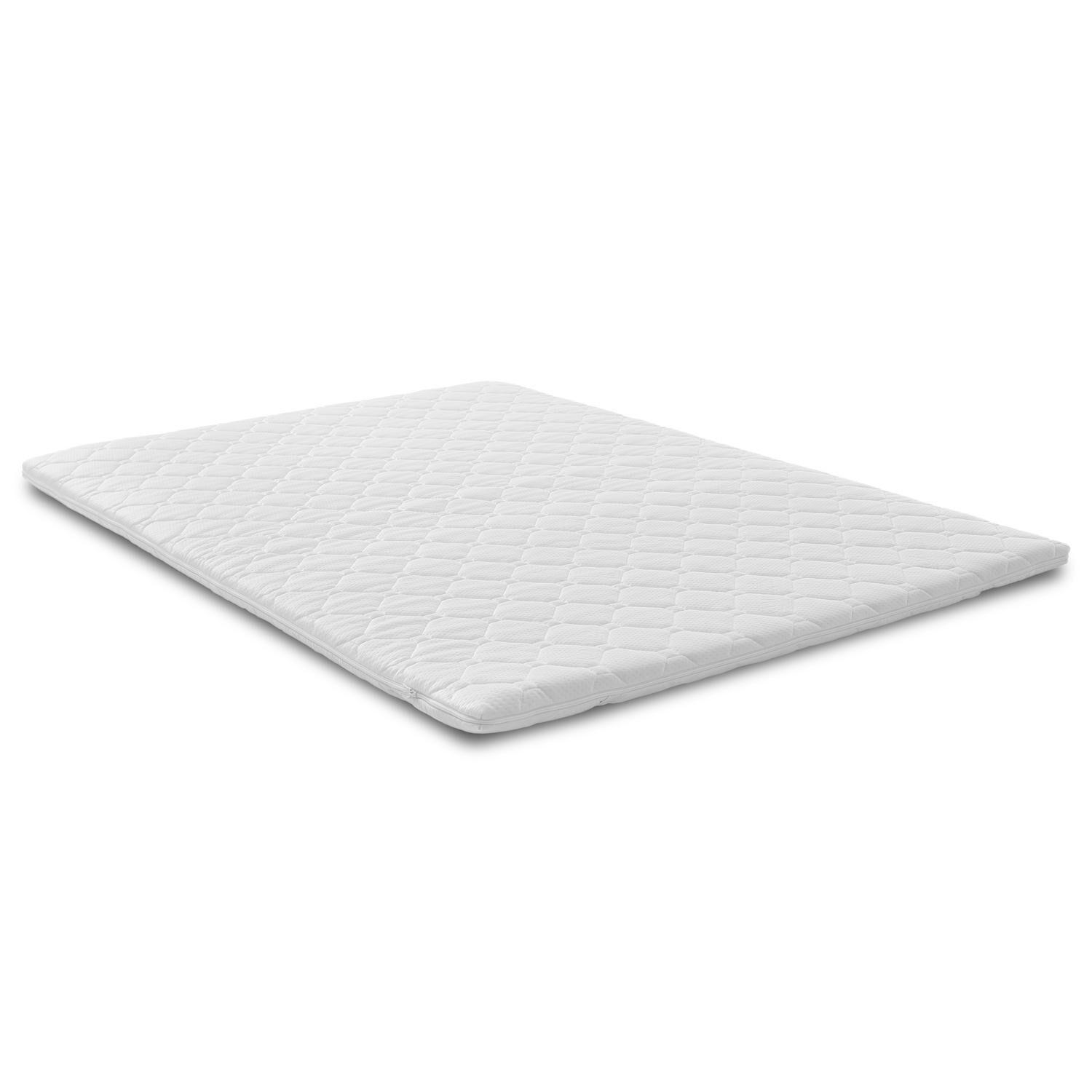 TOPPER Viskoelastik-Topper 180x200 cm - Weiß, Textil (180/200cm) - Matratzen Discount